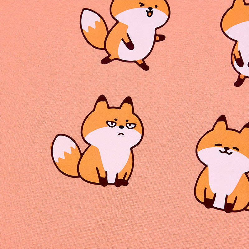 Modakawa T-Shirt mit Fuchs-Print - image 2