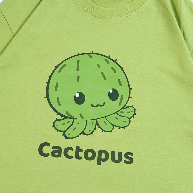 Modakawa T-Shirt mit Kaktus-Oktopus-Print - image 2