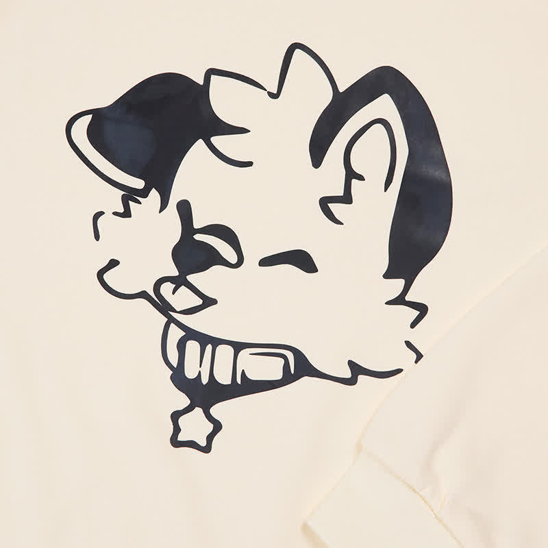 MODAKAWA X popipeko Sweatshirt mit Welpenprint und Rundhalsausschnitt - image 2