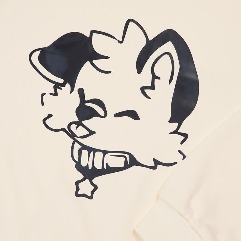MODAKAWA X popipeko Sweatshirt mit Welpenprint und Rundhalsausschnitt - image 2
