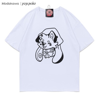 MODAKAWA X popipeko Welpenprint T-Shirt - White - 5XL - image 2