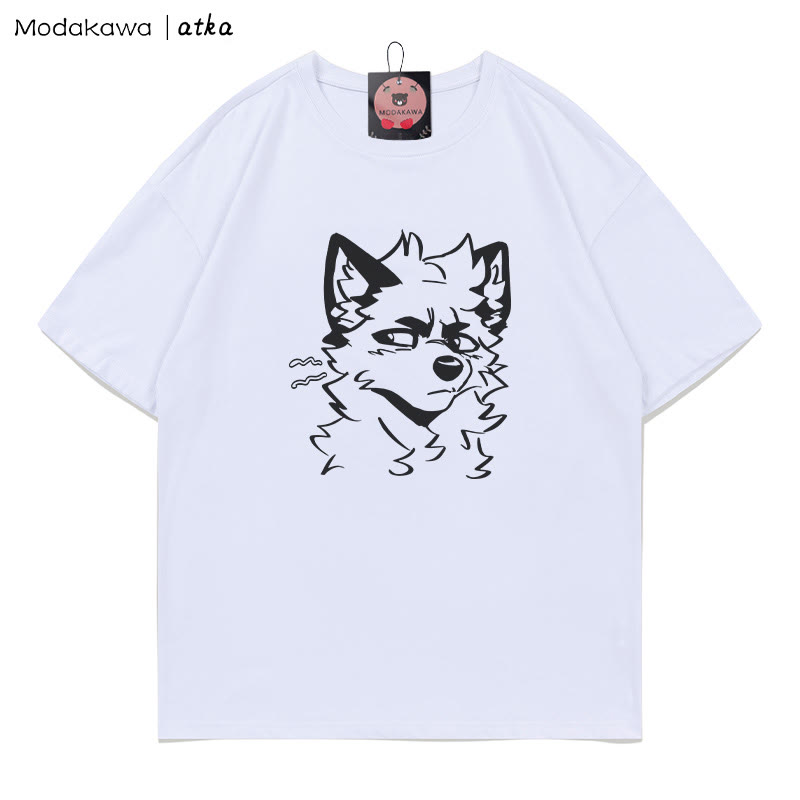 MODAKAWA X atka Cheeky Fox Grafik-T-Shirt - White - 5XL - image 2
