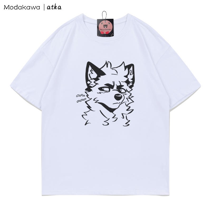 MODAKAWA X atka Cheeky Fox Grafik-T-Shirt - White - 5XL - image 2