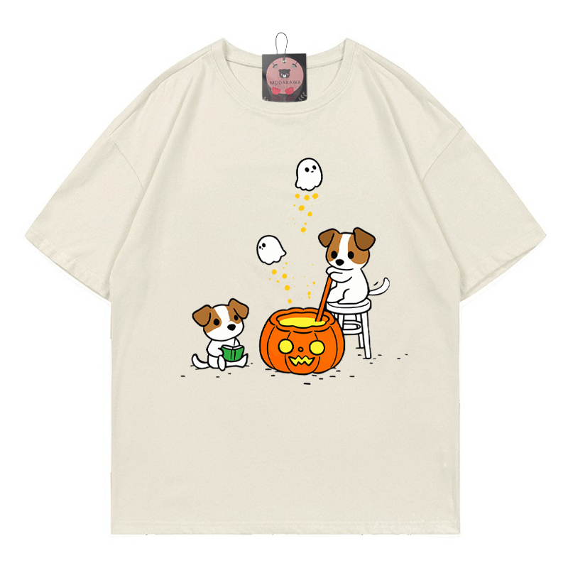 Howl-o-ween Brew Puppy Pumpkin Ghost Grafik-T-Shirt - Beige - 5XL - image 1