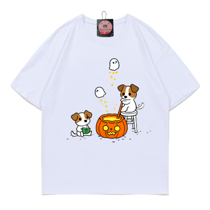 Howl-o-ween Brew Puppy Pumpkin Ghost Grafik-T-Shirt - White - 5XL - image 2