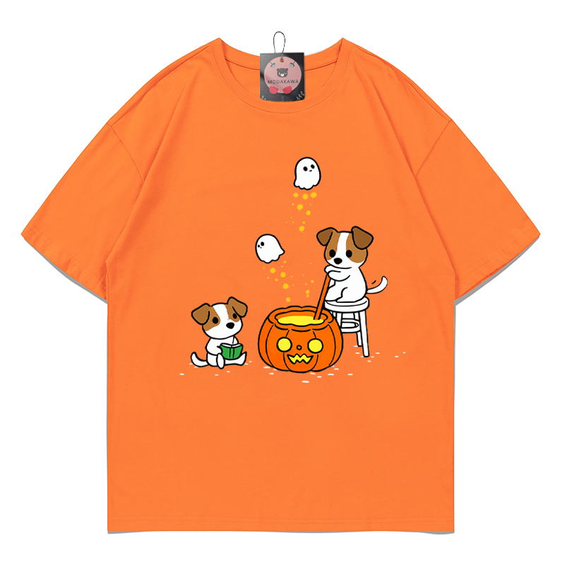 Howl-o-ween Brew Puppy Pumpkin Ghost Grafik-T-Shirt - Orange - 5XL - image 4