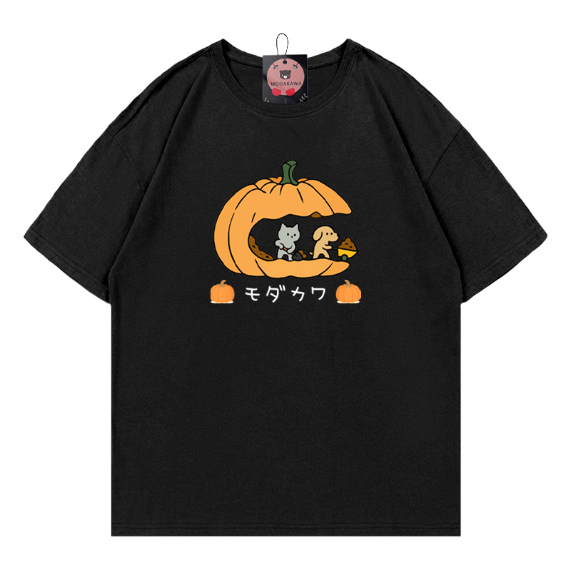Pfoten Kürbisse Kätzchen Welpe Halloween Grafik T-Shirt - Black - 5XL - image 5