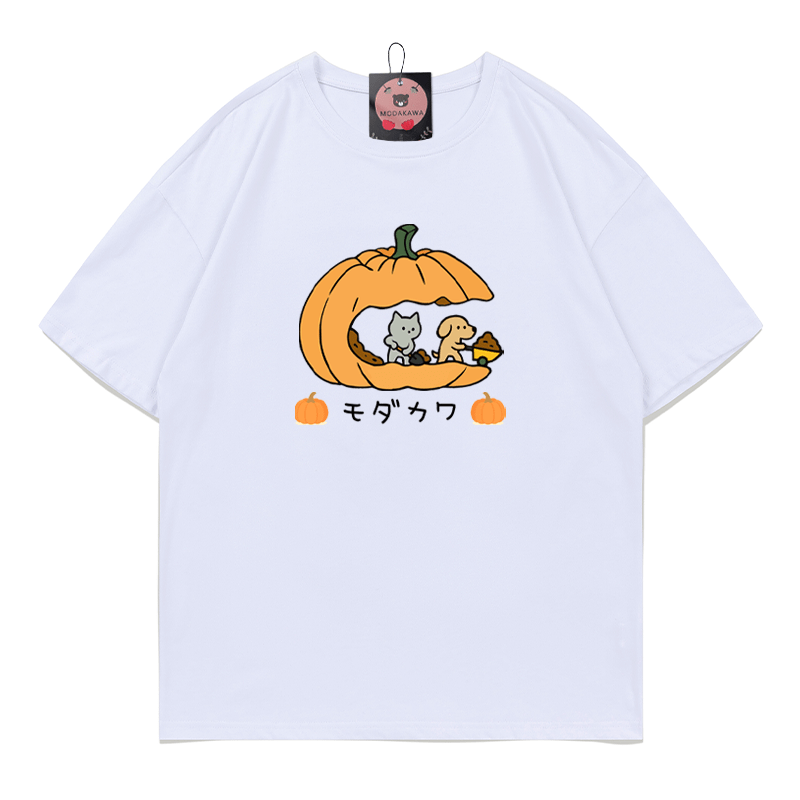 Pfoten Kürbisse Kätzchen Welpe Halloween Grafik T-Shirt - White - 5XL - image 4