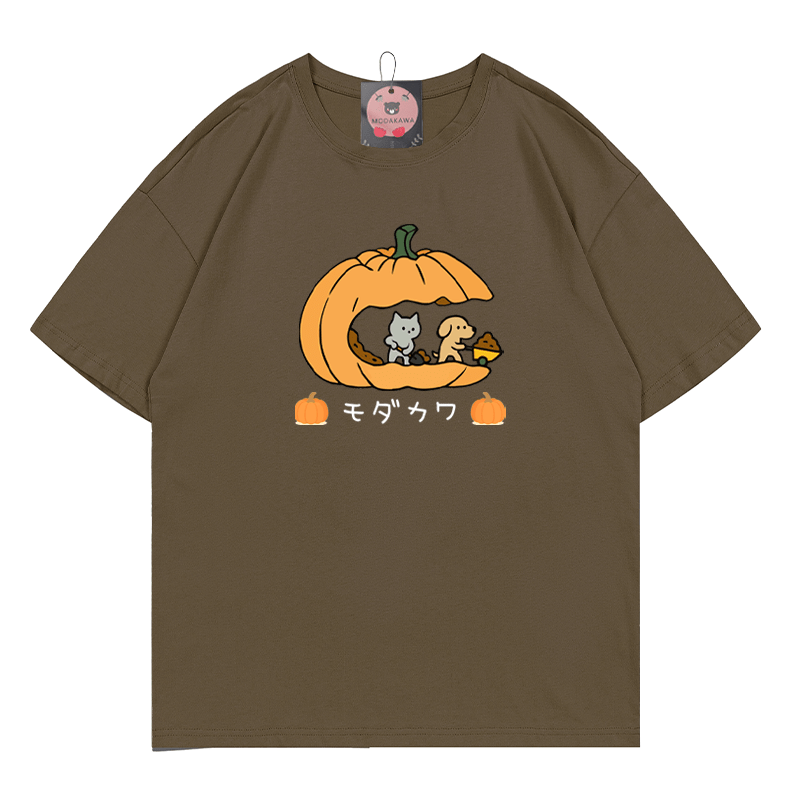 Pfoten Kürbisse Kätzchen Welpe Halloween Grafik T-Shirt - Brown - 5XL - image 11