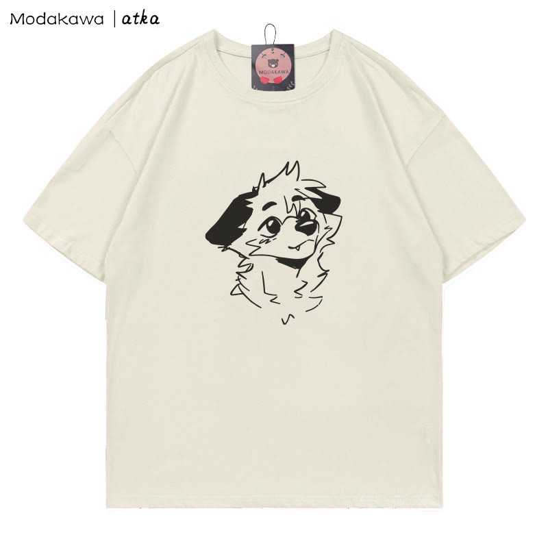 MODAKAWA X atka Anticipating Fox Grafik-T-Shirt - Beige - 5XL - image 2