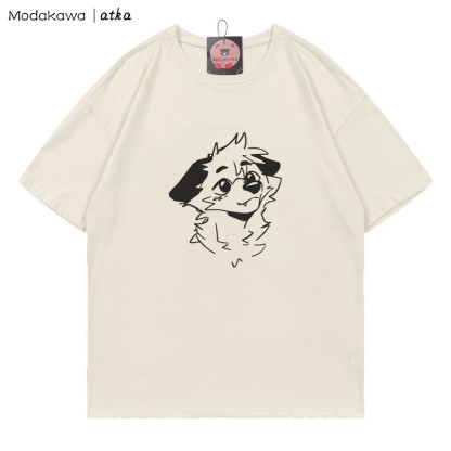 MODAKAWA X atka Anticipating Fox Grafik-T-Shirt - Beige - 5XL - image 2