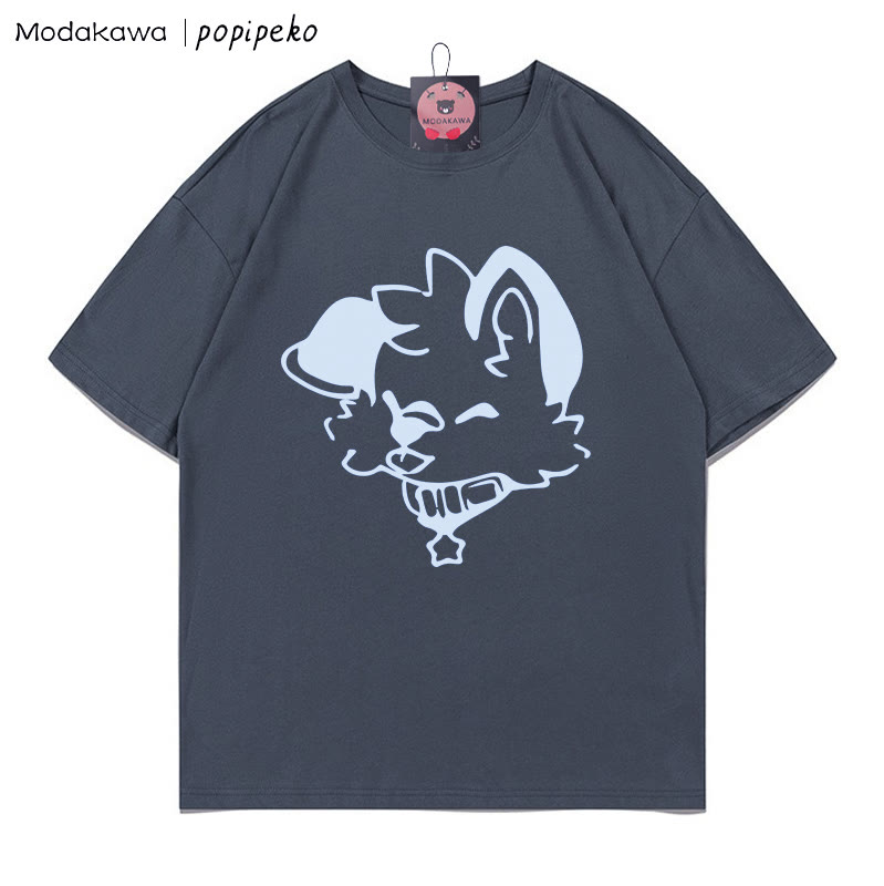 MODAKAWA X popipeko Welpenprint T-Shirt - Grey - 5XL - image 6