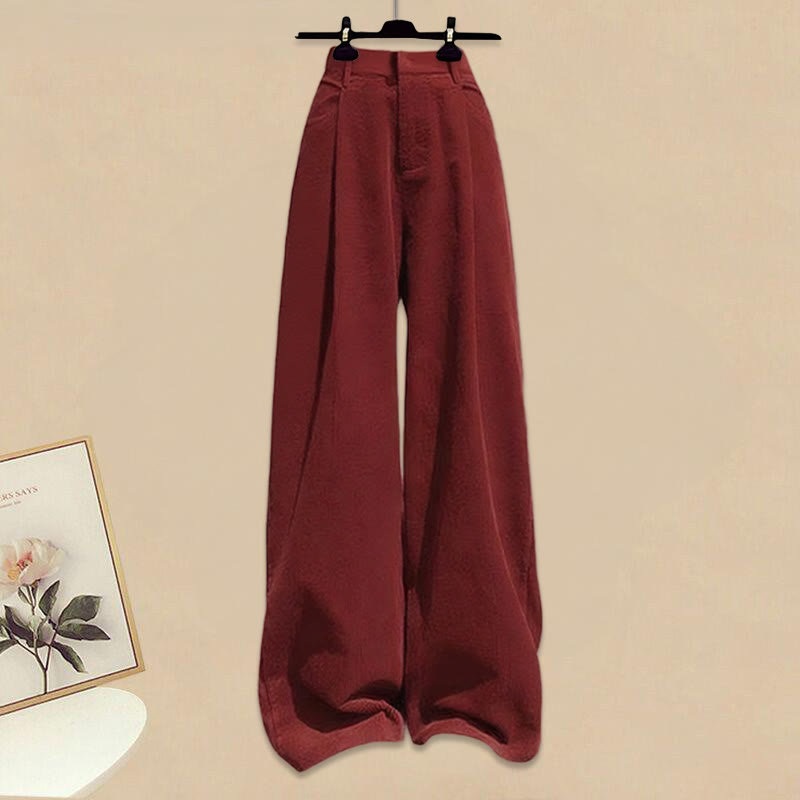 Strickpullover mit weitem Bein und Hose, zweiteilig - Hose - XL - image 3