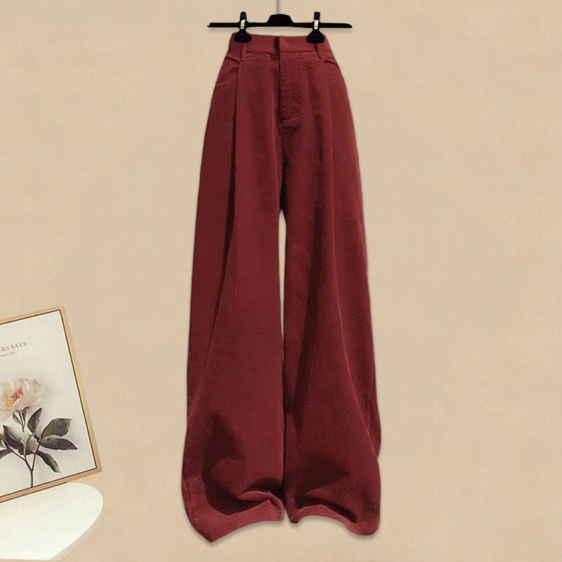 Strickpullover mit weitem Bein und Hose, zweiteilig - Hose - XL - image 3