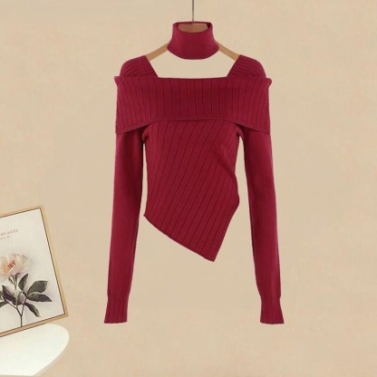 Strickpullover mit weitem Bein und Hose, zweiteilig - Pullover - XL - image 2