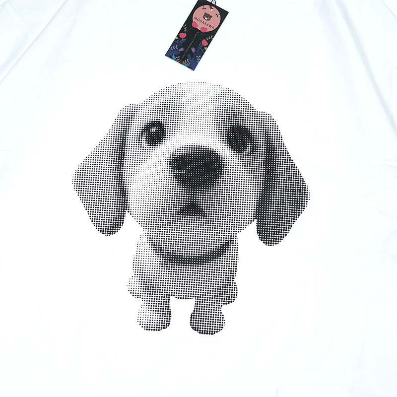 Modakawa T-Shirt mit Welpenprint - image 2