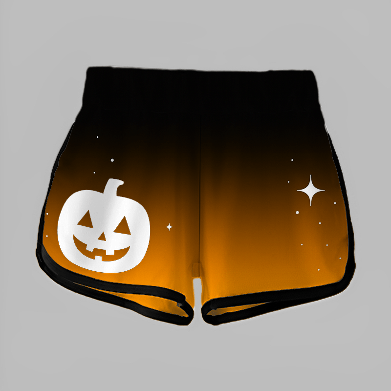 Halloween-Shorts mit Kürbis-Farbverlauf - image 2