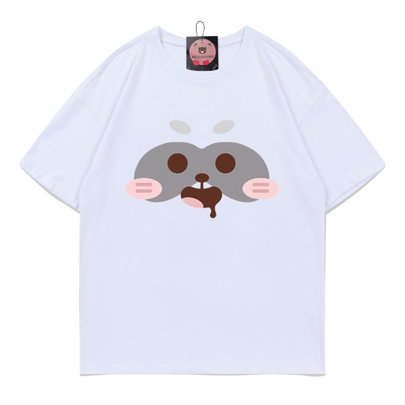 T-Shirt mit Rotpanda-Print - White - 5XL - image 2