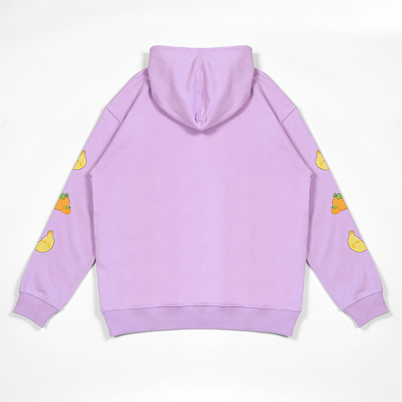 Modakawa Lockerer Kapuzenpullover mit Nickerchen-Tier-Buchstabendruck - image 7