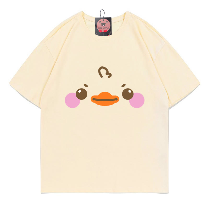 T-Shirt mit Entenmuster - Apricot - 5XL - image 1
