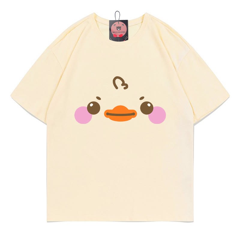 T-Shirt mit Entenmuster - Apricot - 5XL - image 1