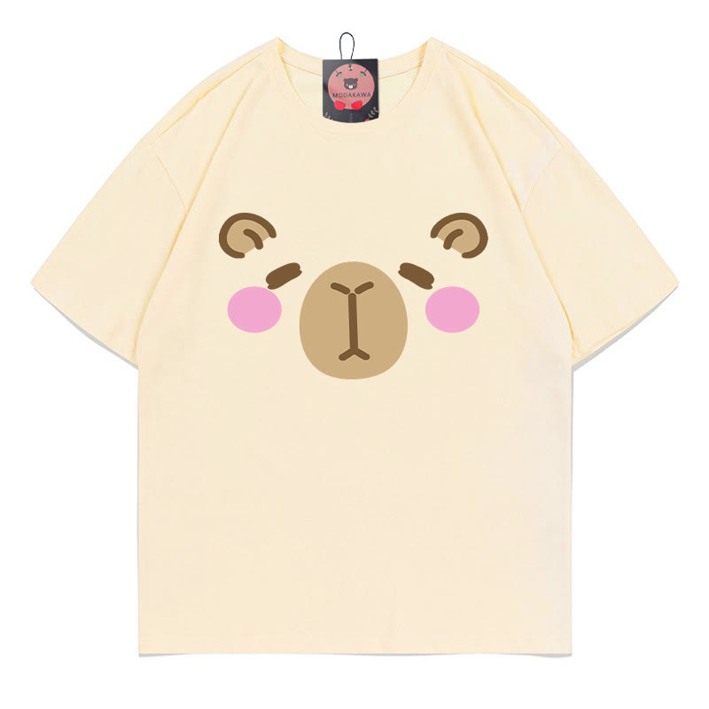 T-Shirt mit Capybara-Print - Apricot - 5XL - image 2
