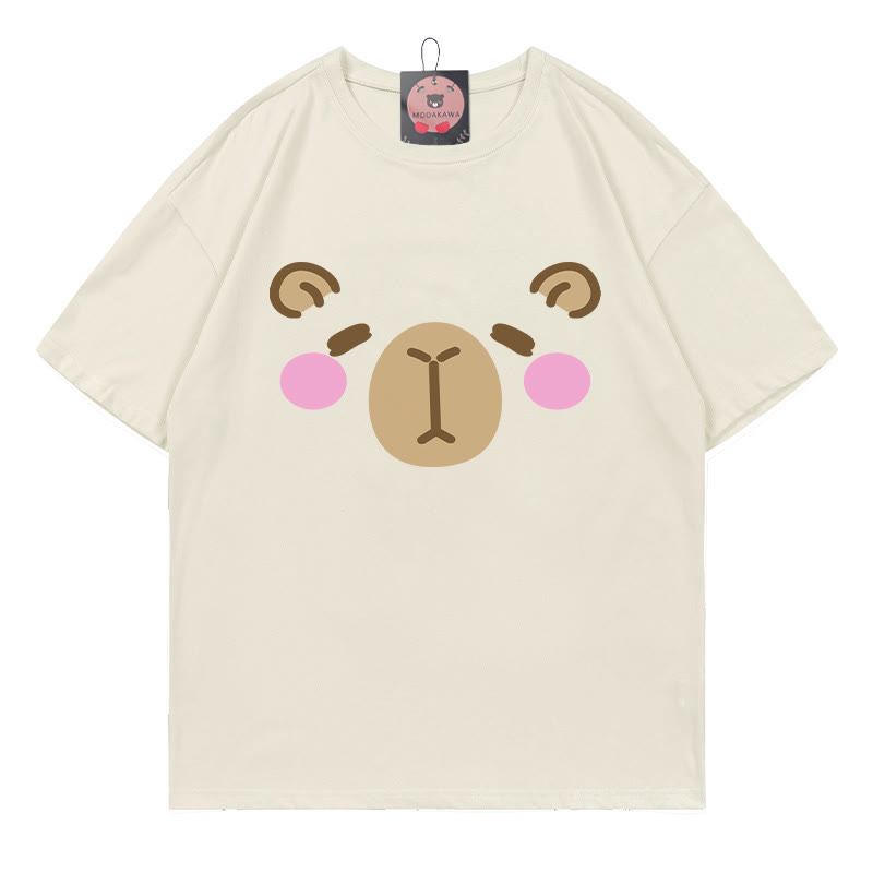 T-Shirt mit Capybara-Print - Beige - 5XL - image 1