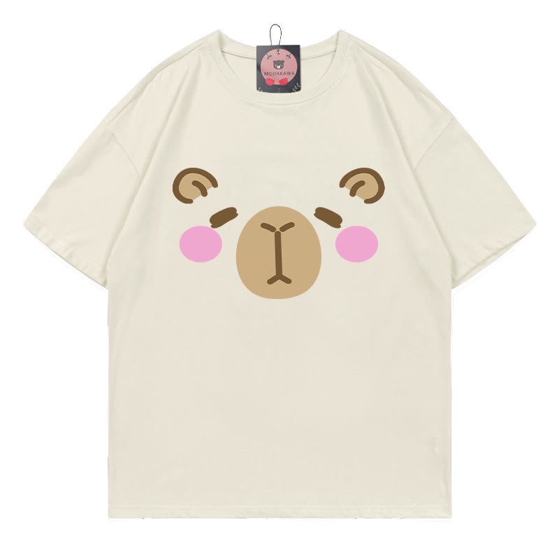 T-Shirt mit Capybara-Print - Beige - 5XL - image 1