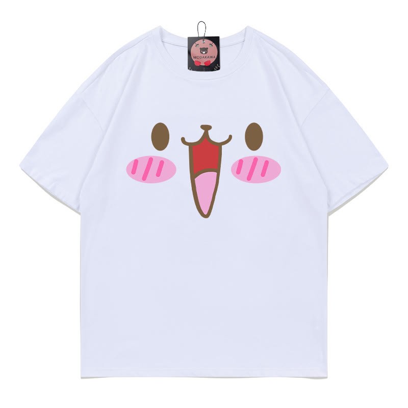 T-Shirt mit Hasenmuster - White - 5XL - image 1