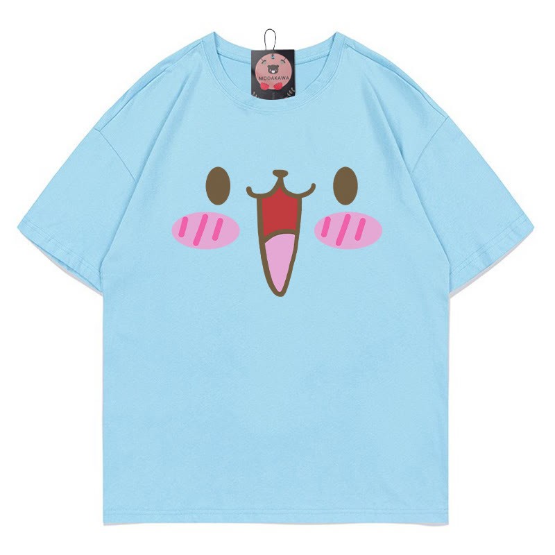 T-Shirt mit Hasenmuster - Blue - 5XL - image 3