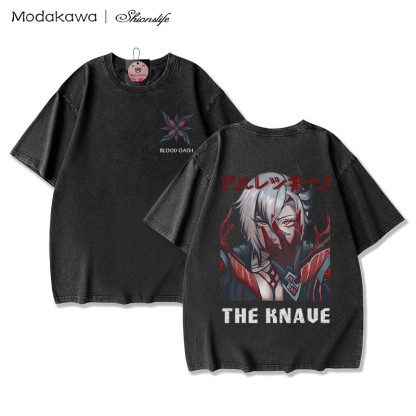 MODAKAWA X Shionslife – The Knave – Gewaschenes T-Shirt aus 100 % Baumwolle - image 1