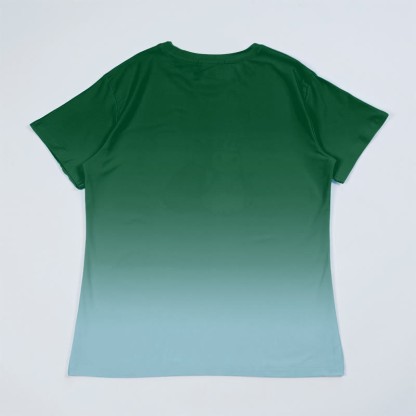 T-Shirt mit Farbverlauf und Roter Panda Grafik - image 2