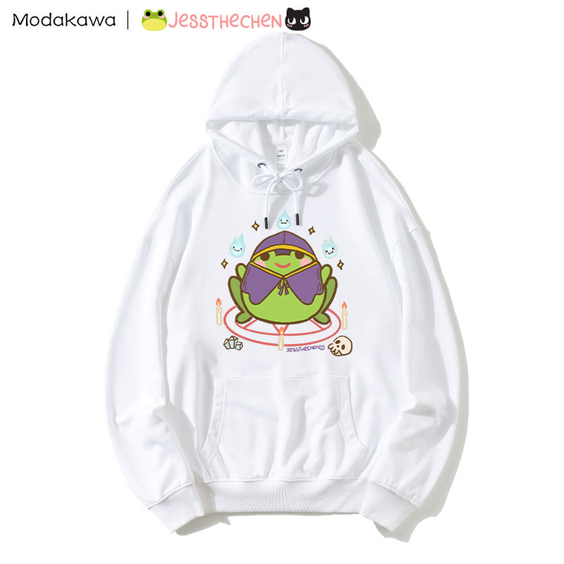 Kapuzenpullover mit Zauberfrosch-Grafik - White - 5XL - image 2
