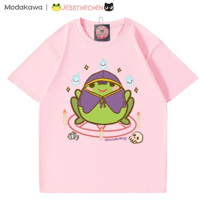 T-Shirt mit Zauberfrosch-Grafik - Rosa - 5XL - image 2