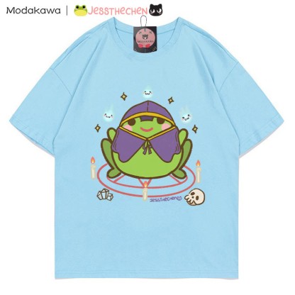 T-Shirt mit Zauberfrosch-Grafik - Blau - 5XL - image 3