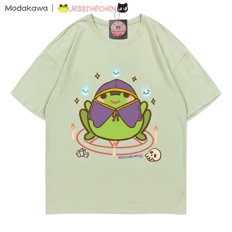 T-Shirt mit Zauberfrosch-Grafik - Grün - 5XL - image 1