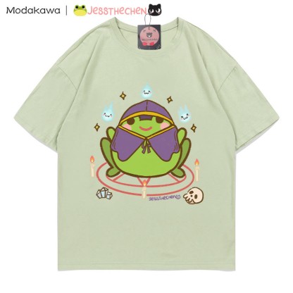 T-Shirt mit Zauberfrosch-Grafik - Grün - 5XL - image 1