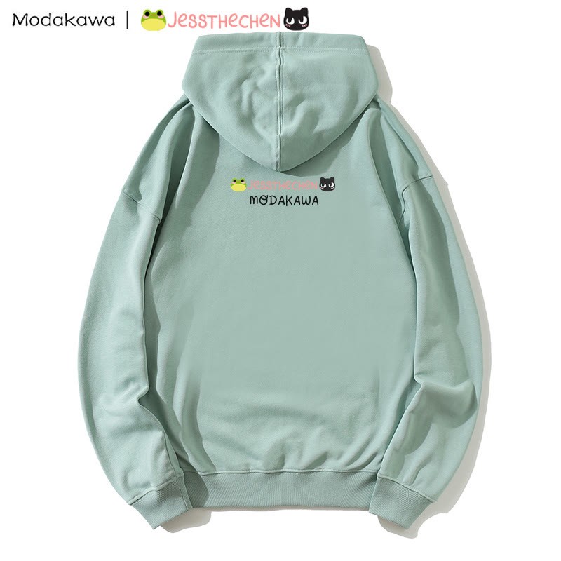 Kapuzenpullover mit Zauberfrosch-Grafik - image 6
