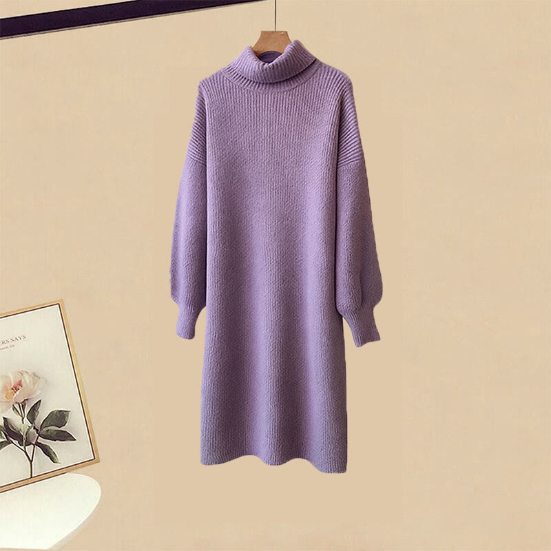 Strickcardigan-Kleid passendes Outfit - Purple Dress - XL - image 5
