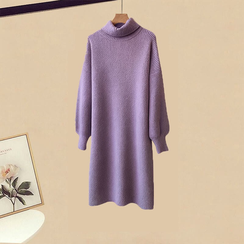 Strickcardigan-Kleid passendes Outfit - Purple Dress - XL - image 5