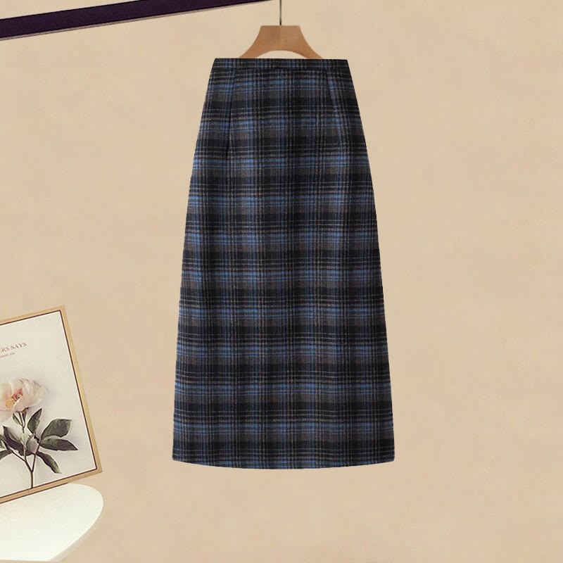 Gefälschtes Partner-Outfit: Pullover und Rock - Plaid Skirt - 2XL - image 6