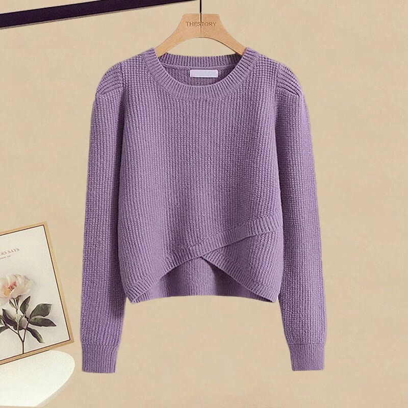 Strickpullover, lockere Hose, passendes Outfit - Sweater - 3XL - image 2