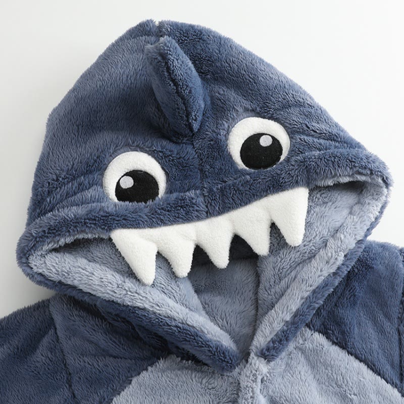 Pyjama-Set mit Kapuze und Hai-Plüsch - image 2