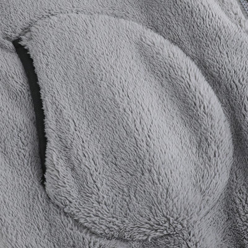 Kleines Monster Plüsch-Pyjama-Set mit Kapuze - image 5