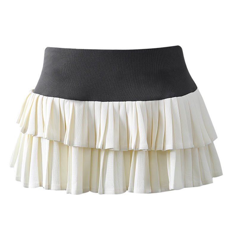 Anime-Mädchen-Polo-Top mit Gesicht und Rüschenrock, passendes Outfit - Skirt - L - image 3