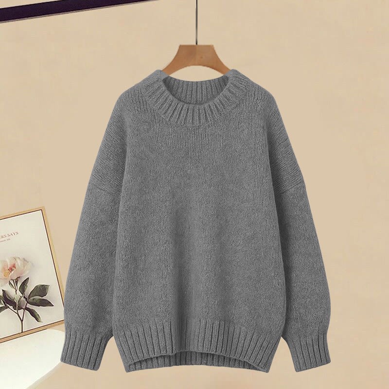 Strickpullover und karierter Rock – passendes Outfit - Sweater - 3XL - image 2