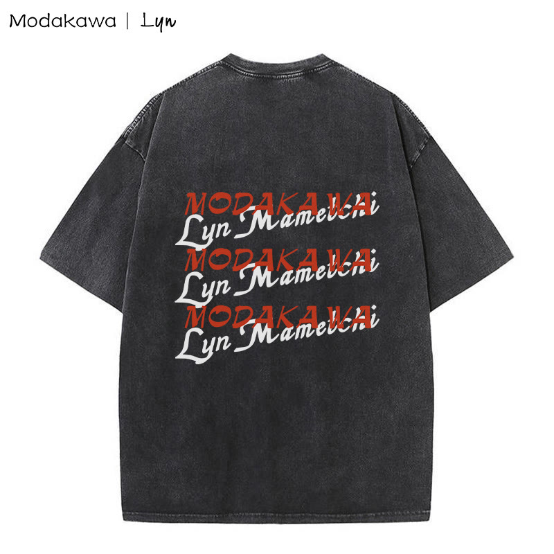 MODAKAWA X Lyn CYDONIA RABBIT STEW Bunny Girl Grafik Unisex Vintage Washed T-Shirt - image 2