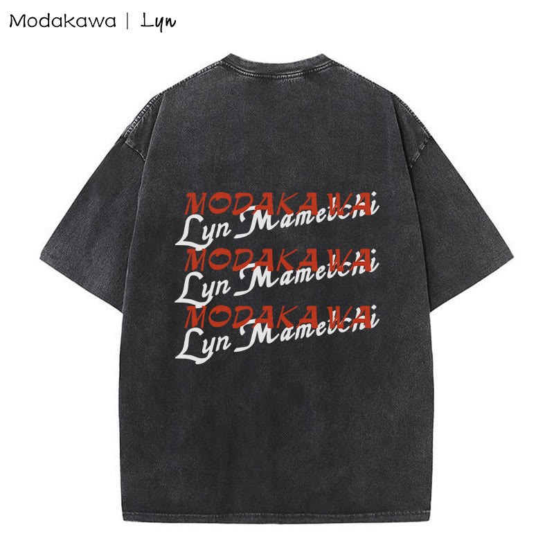 MODAKAWA X Lyn CYDONIA RABBIT STEW Bunny Girl Grafik Unisex Vintage Washed T-Shirt - image 2