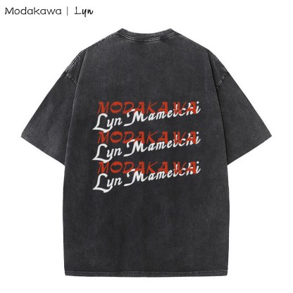 MODAKAWA X Lyn CYDONIA RABBIT STEW Bunny Girl Grafik Unisex Vintage Washed T-Shirt - image 2