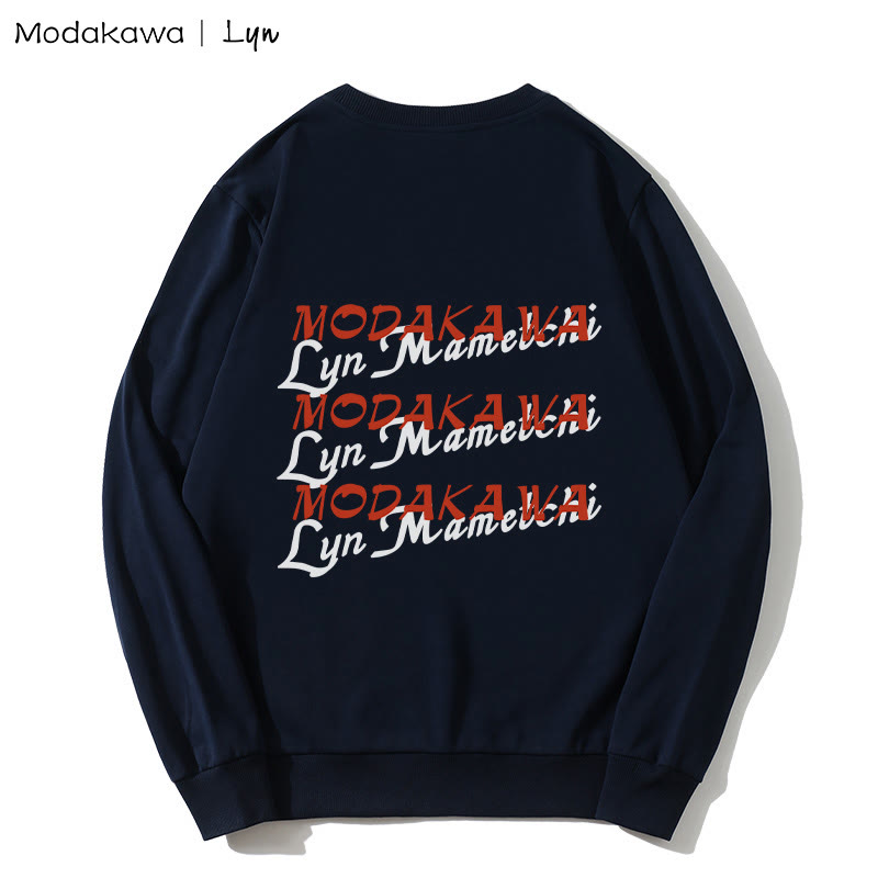 MODAKAWA X Lyn Sweatshirt mit rundem Kragen und Kitty-Girl-Print - image 3